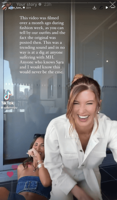 lauren dunn sara mesa tiktok defend mental health